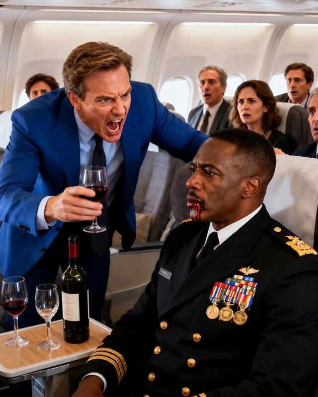 Een man kwam dichterbij en goot opzettelijk een vol glas wijn over een veteraan, en wat er slechts enkele seconden later gebeurde, schokte iedereen die ter plaatse aanwezig was